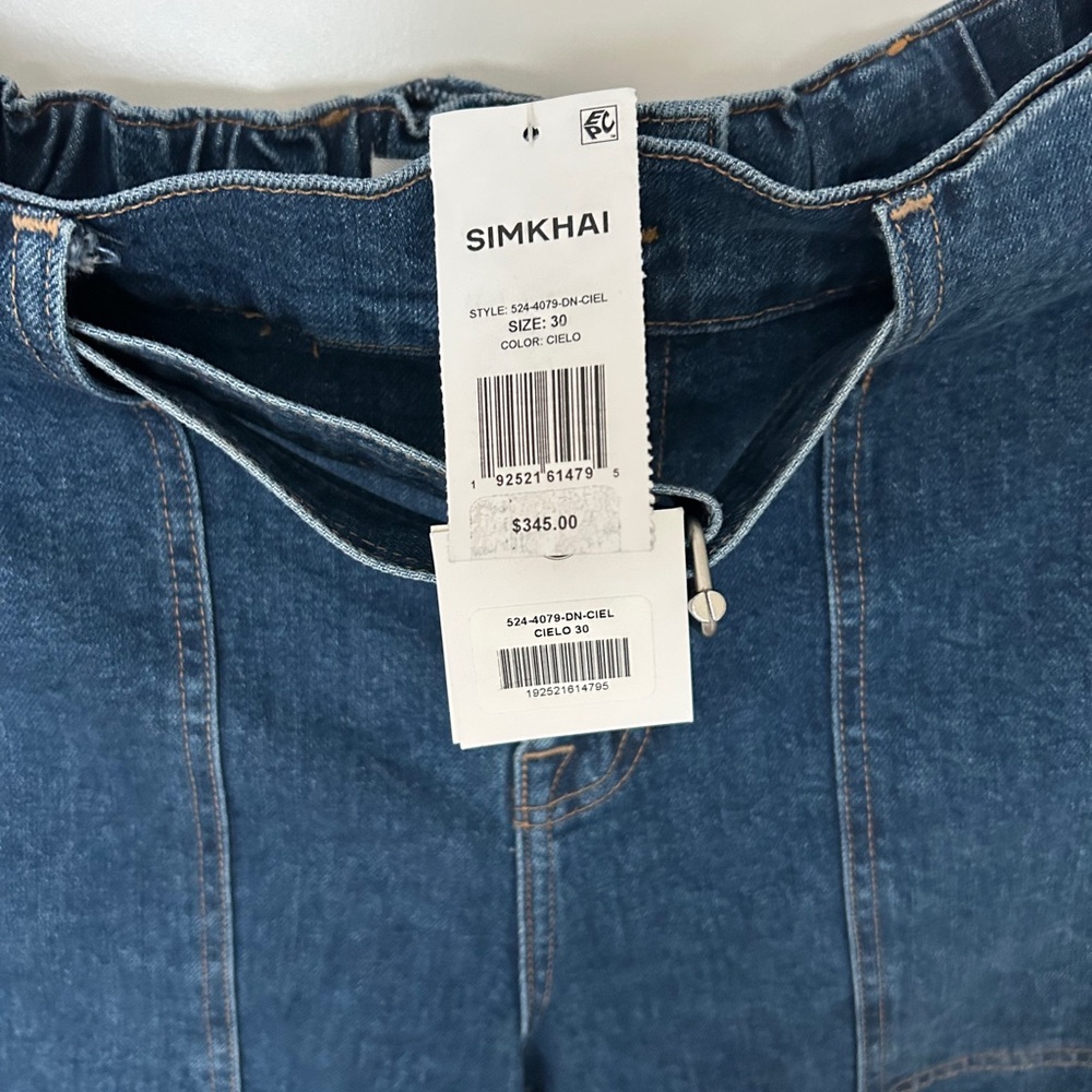 Simkhai Women's Blue Denim Jeans - Picture 2 of 7